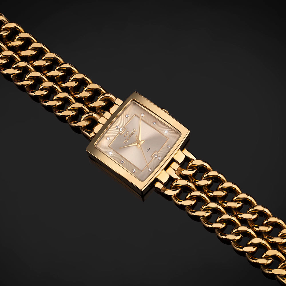 Relógio Technos Feminino Dourado Elos - 2035MWJ/1X | Time Center