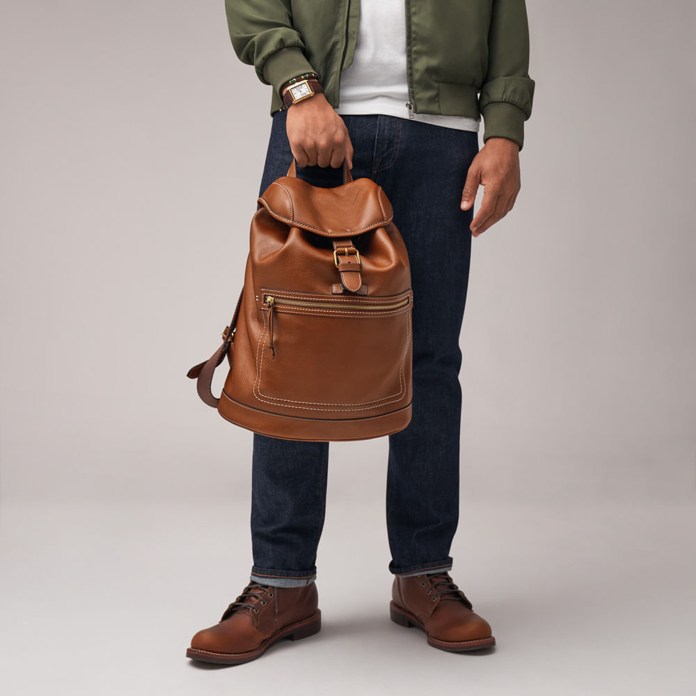 Mochila Fossil Masculino Marrom - MBG9610210/I | Time Center