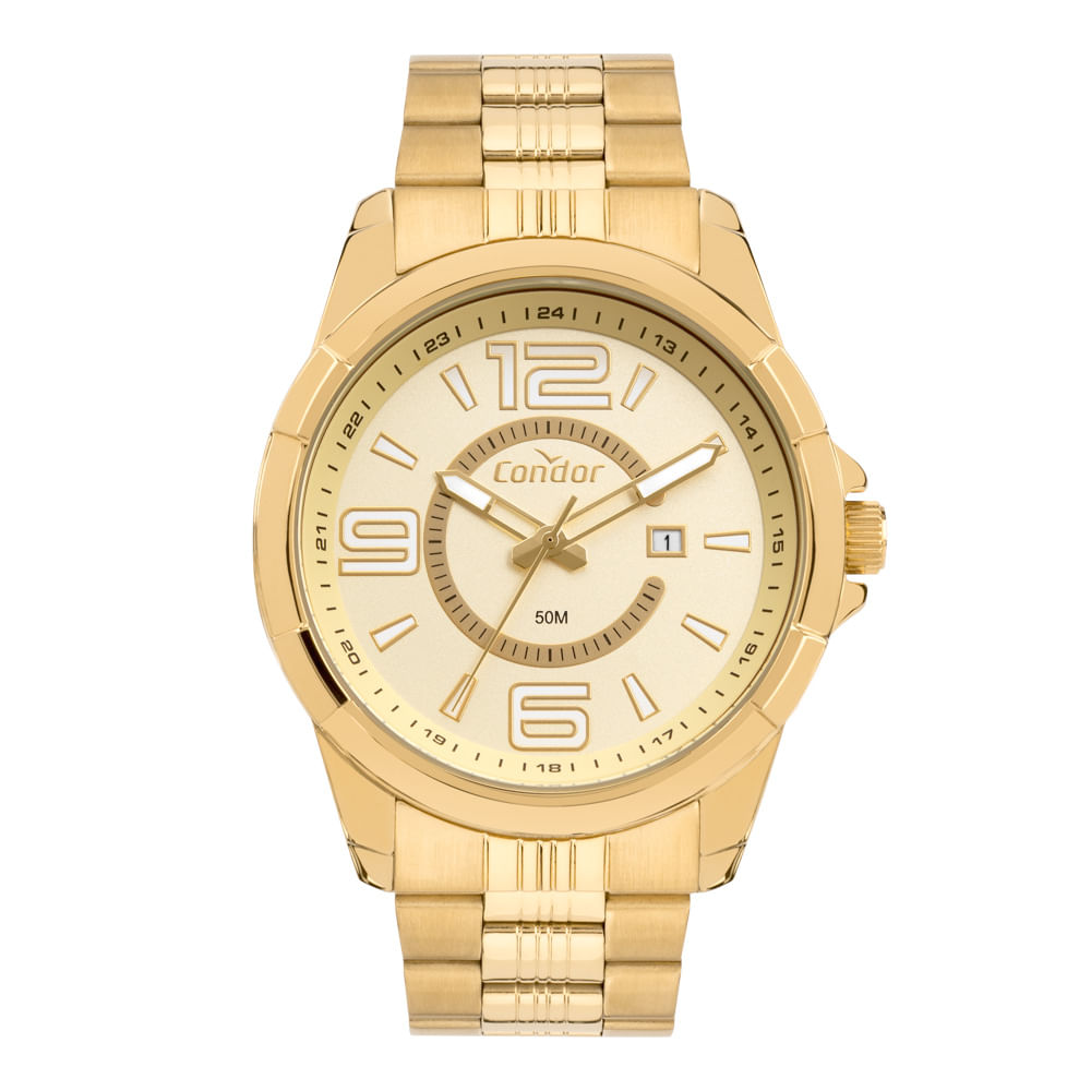 Kit Condor Masculino Speed Dourado - CO2115MVZ/K4X | Time Center