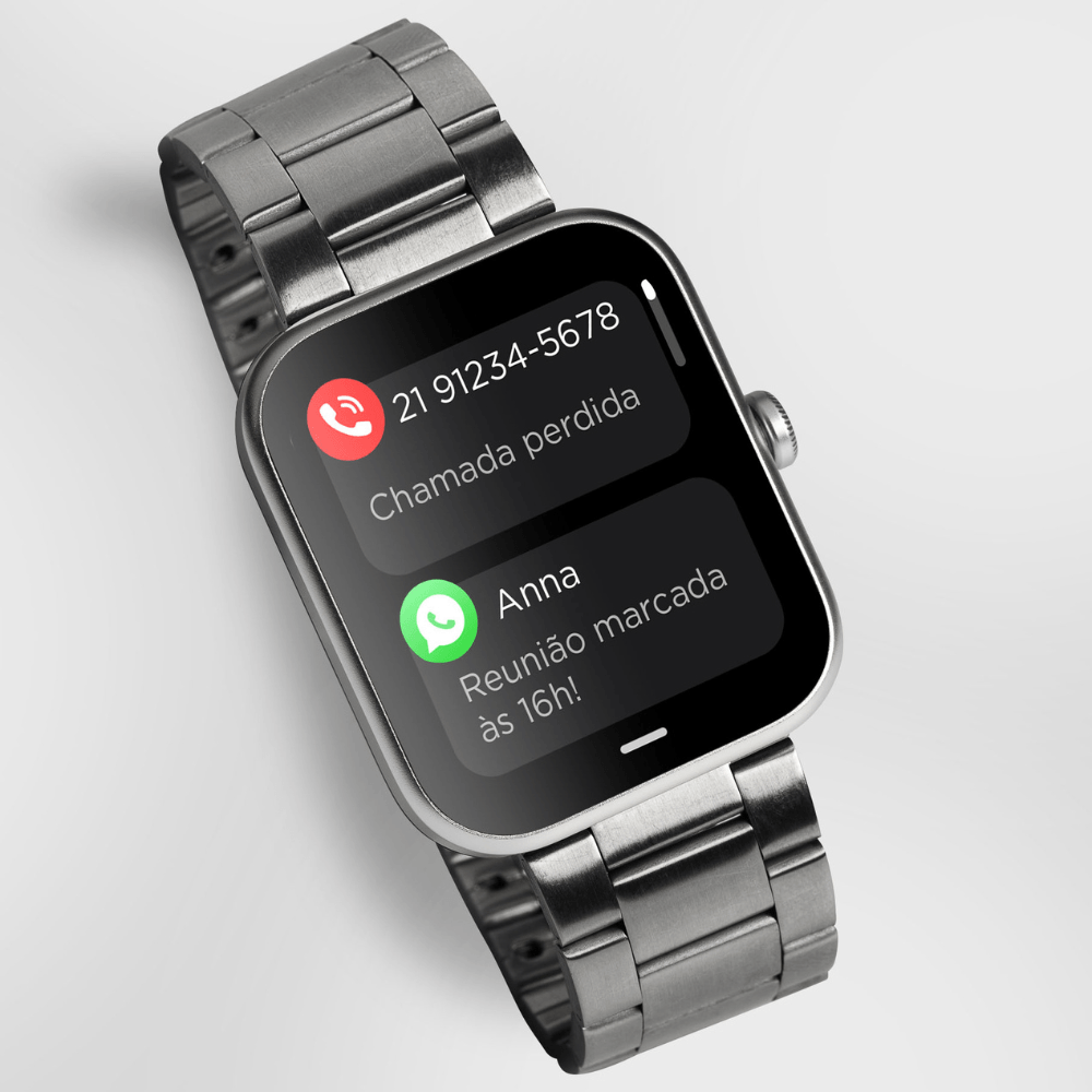 Smartwatch Technos Connect MAX Prata - TMAXAM/8K | Time Center