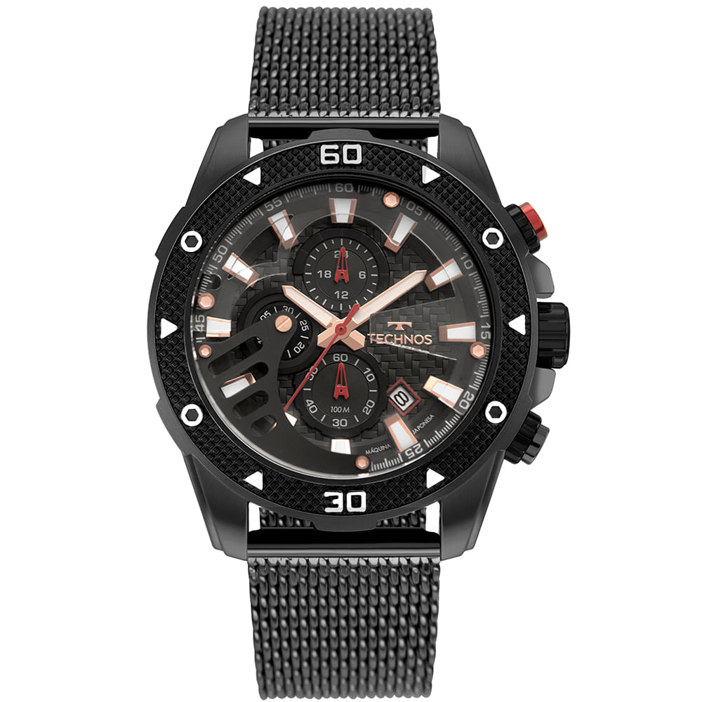 Relógio Technos Masculino Ts Carbon Grafite - JS15FS/1F | Time