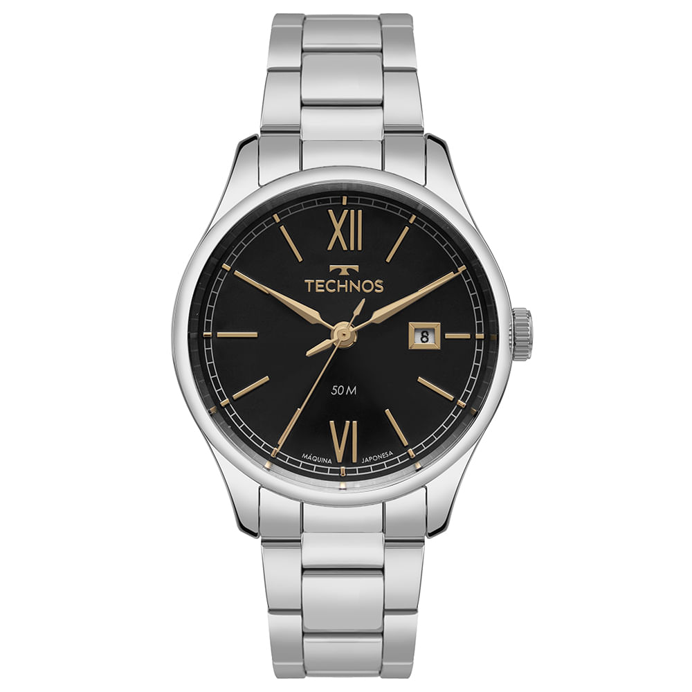 Relógio Masculino Technos Prata Executive - 2115TYX/1P | Time