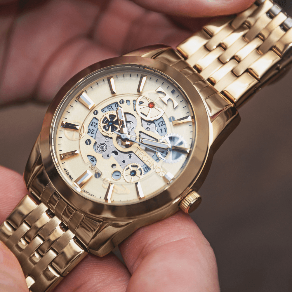 Relógio Technos Automático Masculino - 8205NQ/4X | Time Center