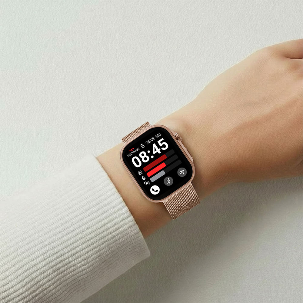 Smartwatch Technos Connect Max Call Rosé - TMAXCAC/9J | Time