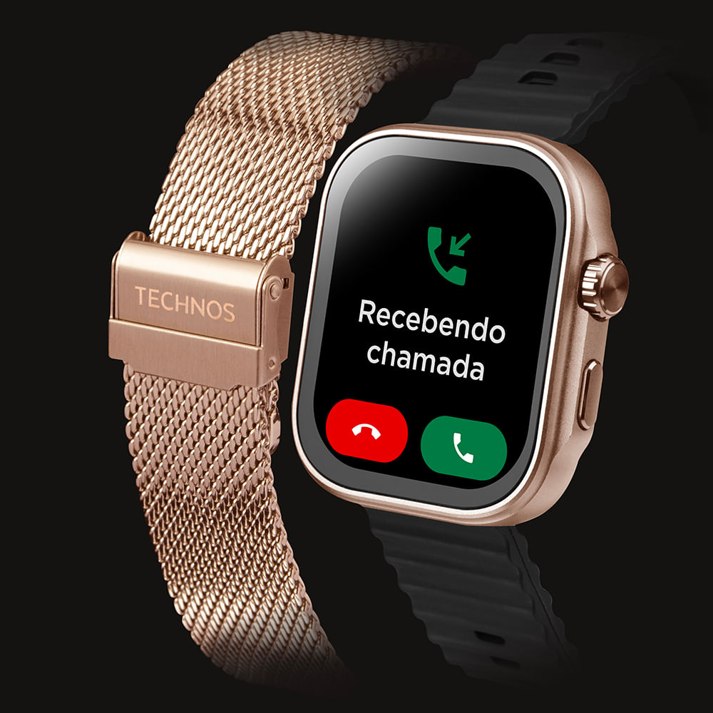 Smartwatch Technos Connect Max Call Rosé - TMAXCAC/9J | Time