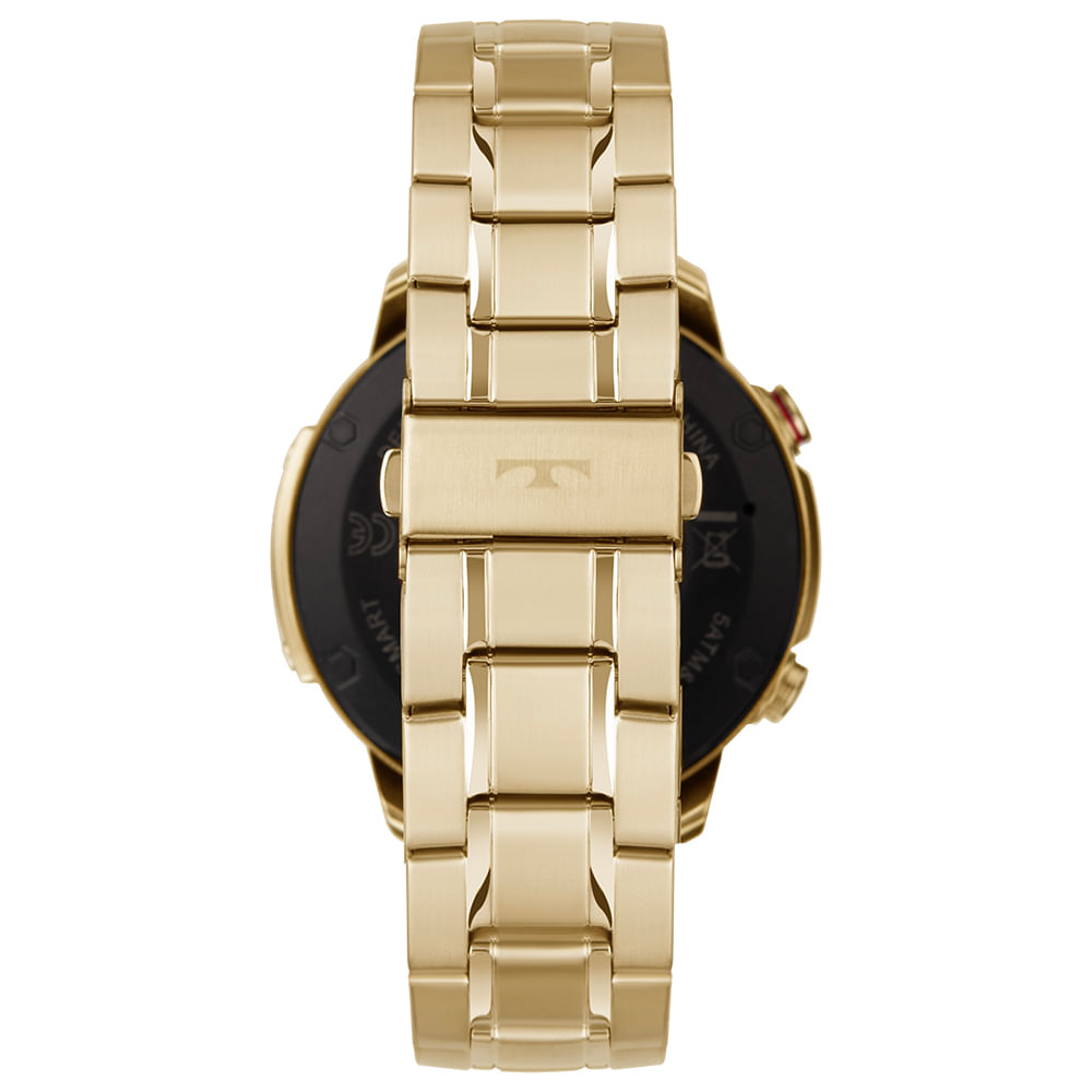 Smartwatch Redondo Technos Connect Sports Call Dourado