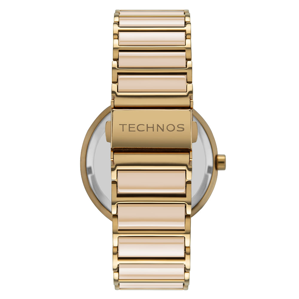 Relógio Technos Feminino Dourado Ceramic Safira - 2015BV/4P | Time