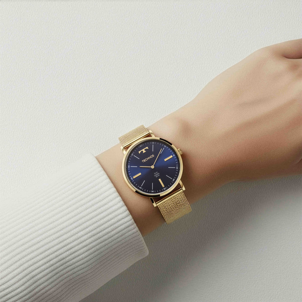 Relógio Technos Unissex Slim Dourado - 2025LTKS/4A | Time Center