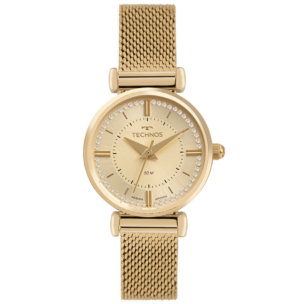 Relógio Technos Feminino Dourado Mini Petit - 2035MXU/1D | Time